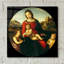 «Madonna with Child, St. John and a Child Saint» par Raphael, art mural en verre acrylique-596482925