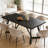 Rectangular Dining Table with Heavy-Duty Metal Frame