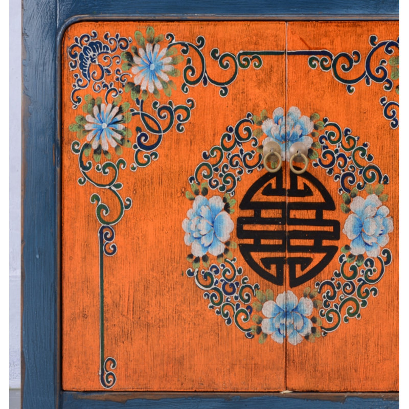 Armoire d'appoint en bois massif antique