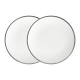Platinum Edge Bone China Salad/Dessert Plate