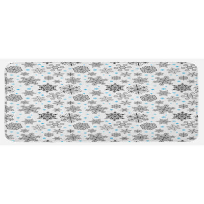 Tapis de cuisine flocon de neige