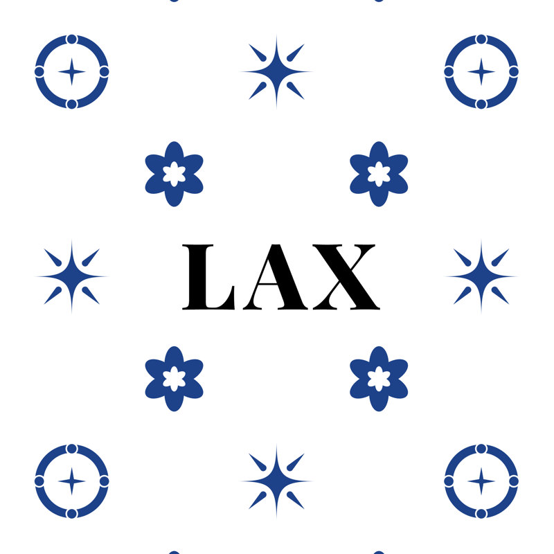 Oreiller 20 po x 14 po, Blanc, noir, bleu, LA, Oreiller en faux lin