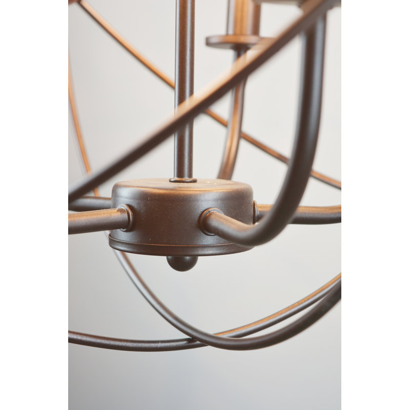 Kanisha 5 - Light Dimmable Globe Chandelier