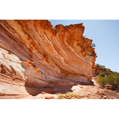 Colourful layered rock 1 Piece Wrapped Canvas Wall Art