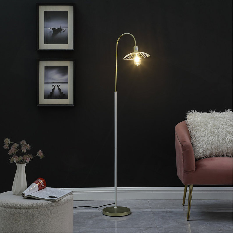 Lampe sur pied en métal 64 po
