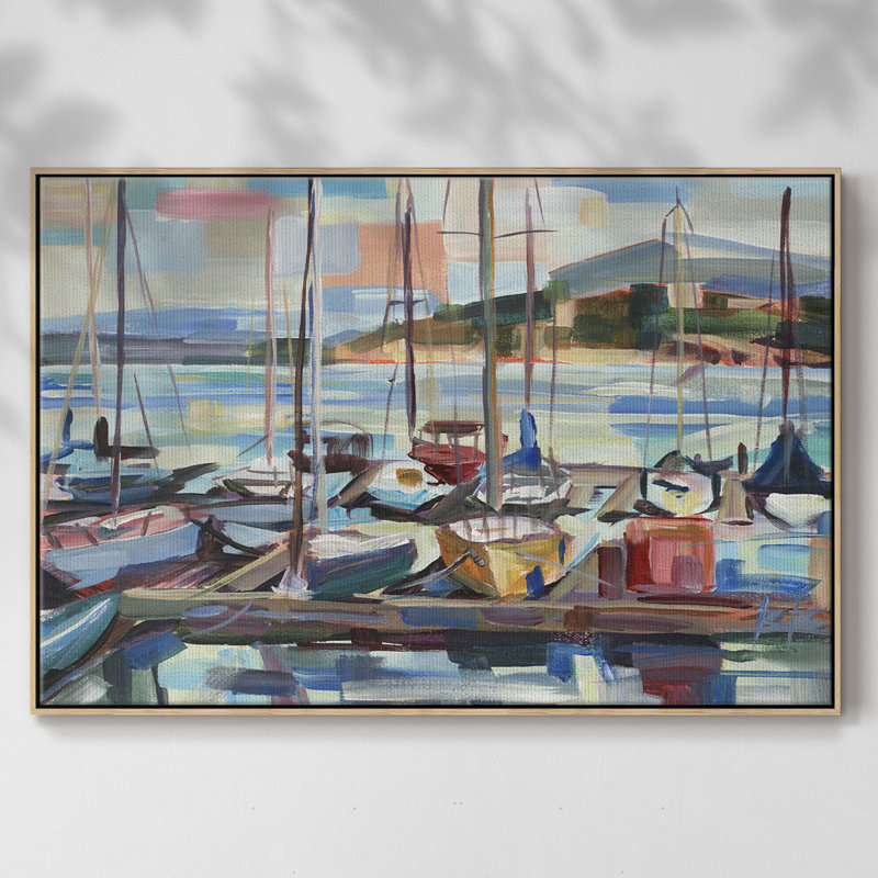 Leschi Evening, reproduction d'art sur toile, H 37 po x l 25 po x P 2 po, Naturel