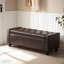 Faux Leather Upholstered Storage Bench-1059878833