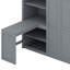 Lit superposé double avec garde-robe, bureau et tablettes-105242223