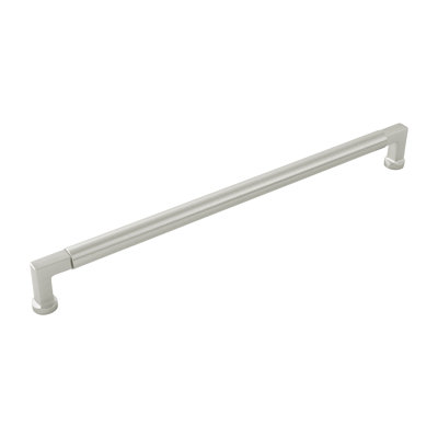Parkview Collection Handle Pull - 12" Center to Center Cabinet Pull Satin Nickel - Transitional Hardware for Drawers & Cabinets