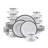 Mikasa Platinum Crown 40-Piece Porcelain Dinnerware Set, Service for 8-50212371