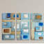 A Premium "Variation on Greek Key II" - 3 pièces, reproduction d'art sur toile tendue-315223748