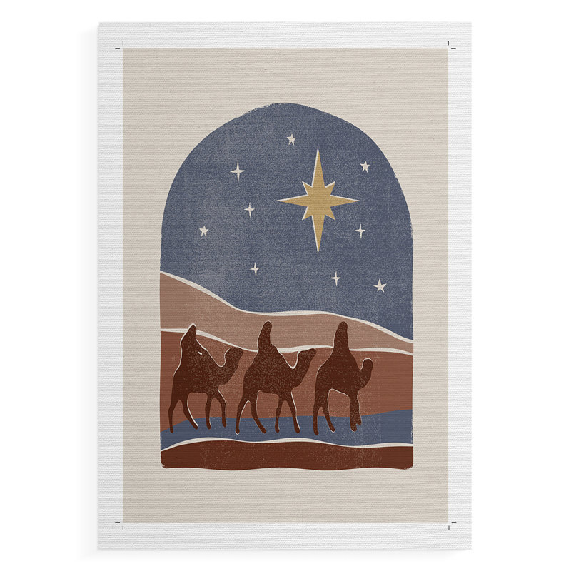 Boho Nativity II -Canvas Print Only - NOT FRAMED, 18" H x 12" W