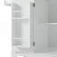 Îlot de cuisine cannelé avec armoire de rangement pour poubelle, prise de courant, 5 roulettes, 3 tiroirs, 3 supports latéraux ouverts pour poubelle de 10 gallons-1462809666