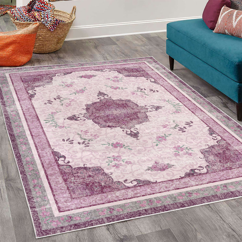 Tapis décoratif Chirino, Rectangle 4 pi x 5 pi 5 po