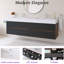 Meuble-lavabo mural 72 po avec lavabo à surface solide blanc-1644932243