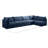 Hallelujah Velvet L-Shaped Sectional Reversible-63568119