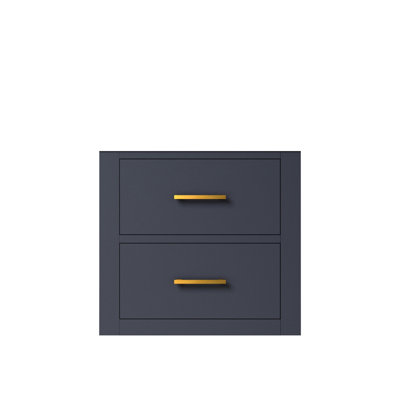 20 po L x P 18 po. Meuble-lavabo bleu pour petite salle de bain, lavabo simple, rangement sous l'évier, fermeture en douceur, armoire entièrement assemblée