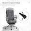 Fauteuil de direction avec repose-pieds, fauteuil d'ordinateur en tissu