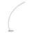 Adames 66'' Satin Nickel LED Arched Floor Lamp
