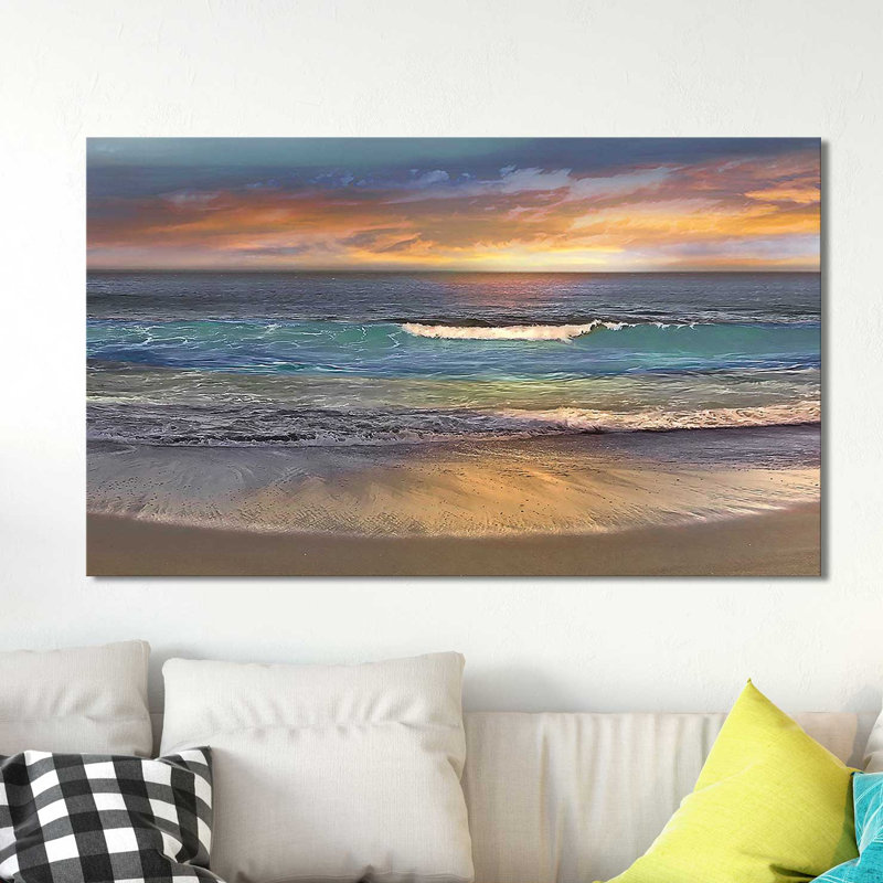 «Malibu Alone», reproduction, H 18 po x l 30 po x P 1 po, Toile tendue