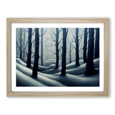 Snowy Winter Forest Vol.3 - Single Picture Frame Painting