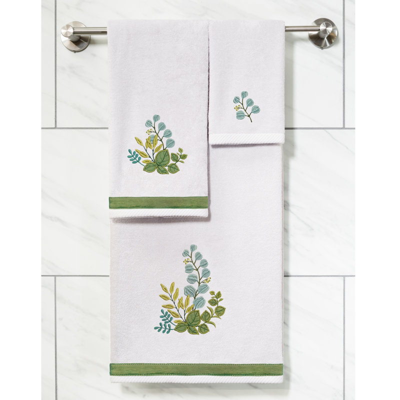 Ensemble de serviettes 3 pièces Botanica, Argent
