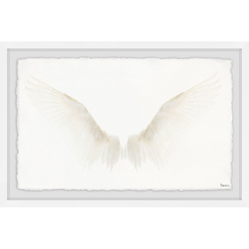White Wings by Parvez Taj - Single Picture Frame Painting, 61 cm H x 91 cm W x 4 cm D