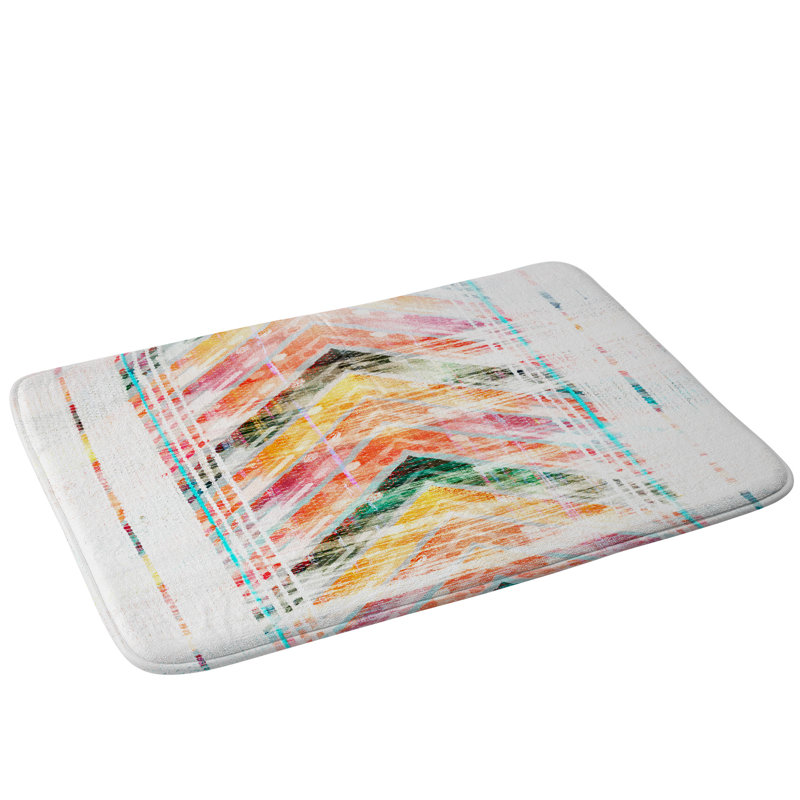 Tapis pour salle de bain chevron