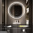 Frameless Round LED Smart Mirror With Laser Engraving Pattern