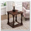 Table d'appoint antique couleur café