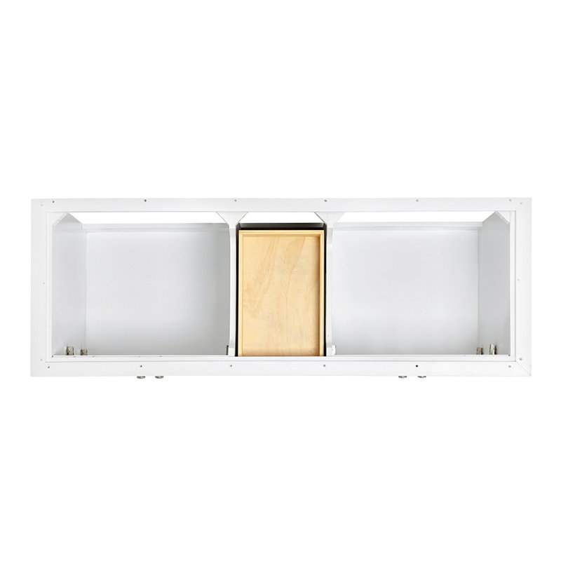Kensington 61'' W Double Vanity, White, Rectangular, Pure White Quartz