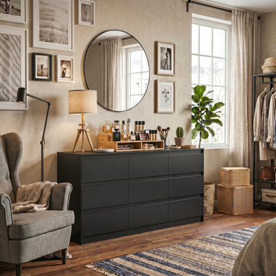 Commode 9 tiroirs l 63 po