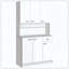 Buffet de cuisine moderne autoportant avec rangement et rangement