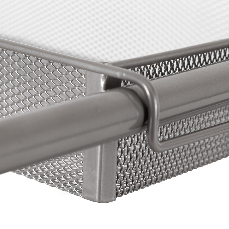 2-Tier Metal Mesh Expandable Under-Sink Organizer