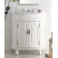 Meuble-lavabo 32 po blanc antique Versailles Collection -460680348