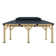 Classic  Solid Wood Storage Gazebo With Double Iron Roof