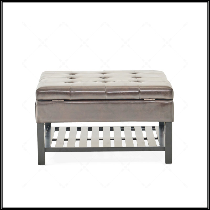 Table basse avec rangement et repose-pieds