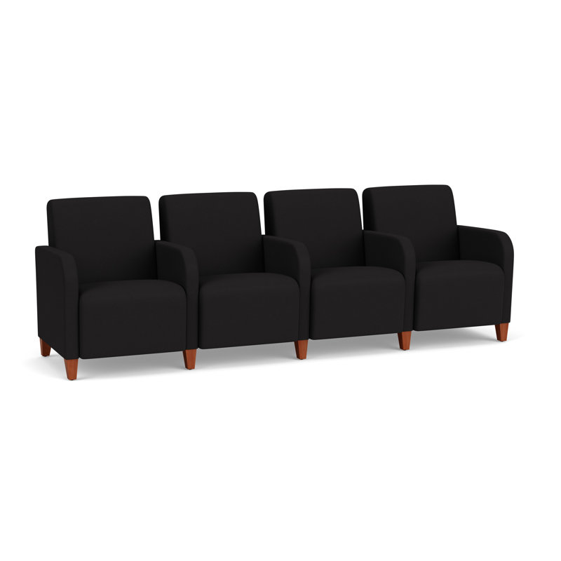Siège tandem 4 places Siena, Cerisier, Noir Patriot Plus - nettoyez le vinyle avec un lin
