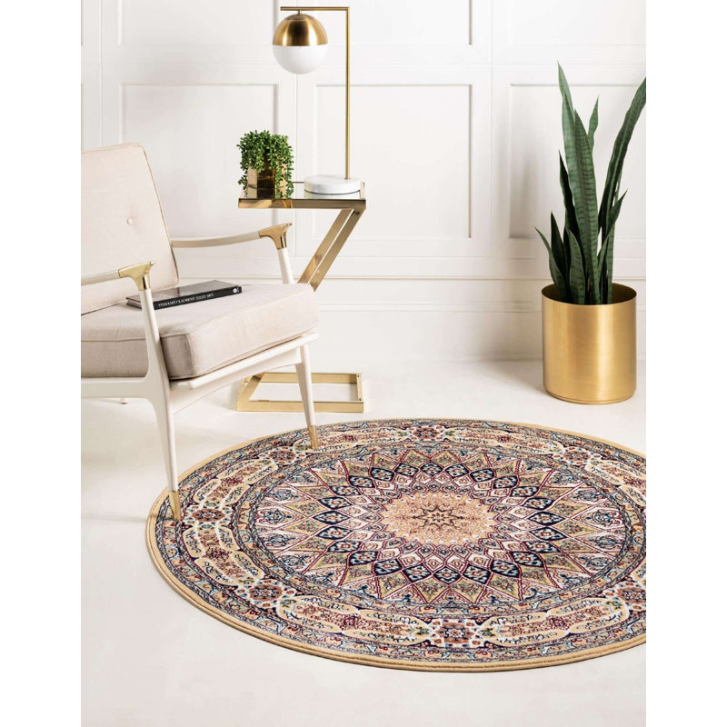 Tapis traditionnel Kelayeh couleur épicée