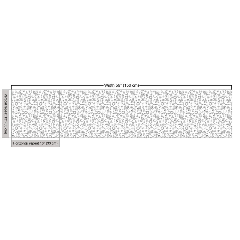 Aitlin Doodle Christmas Rudolph Fabric