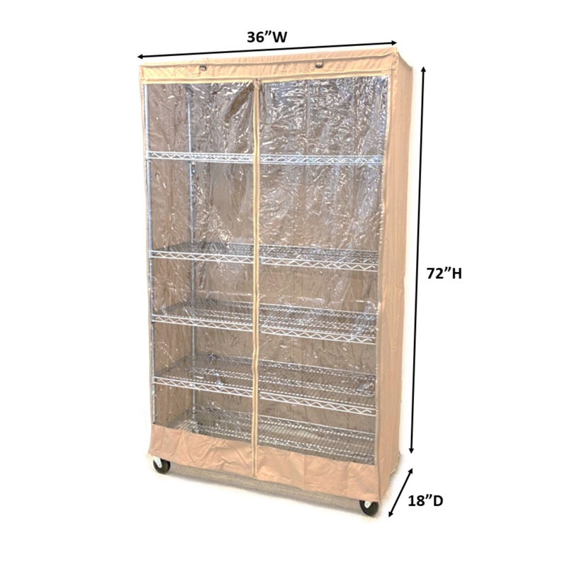 Alois Shelving Unit Cover, 72" H x 36" W x 18" D