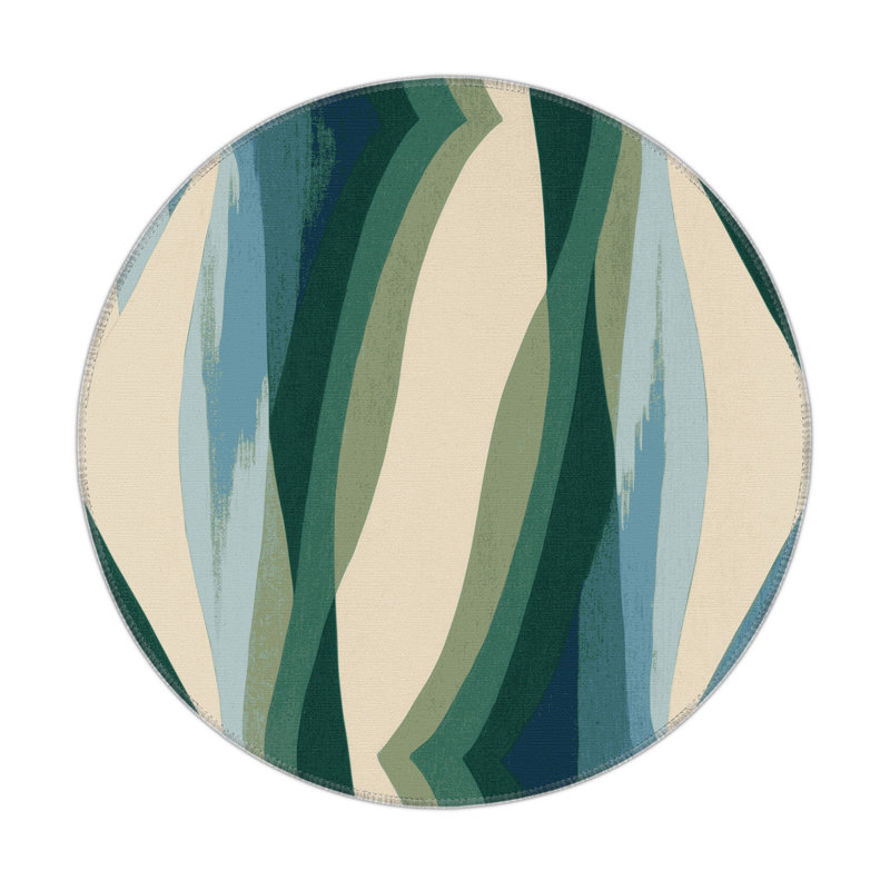 Lunar Canopy Indoor And Outdoor Area Rug, Round 5'
