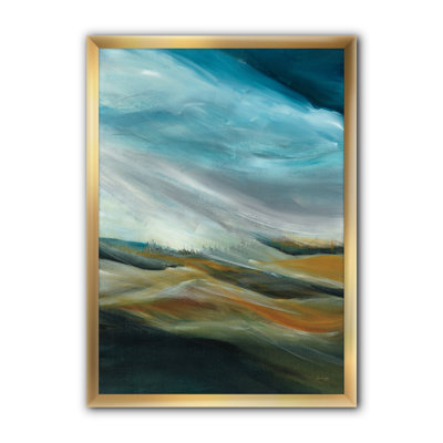 Cadre photo « blue-désert », reproduction d’art sur toile