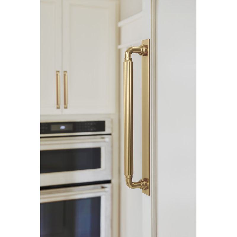 Poignée arrière rectangulaire en bronze champagne Ladera 12 po (305 mm), H 1,25 po x l 13,875 po x P 0,125 po