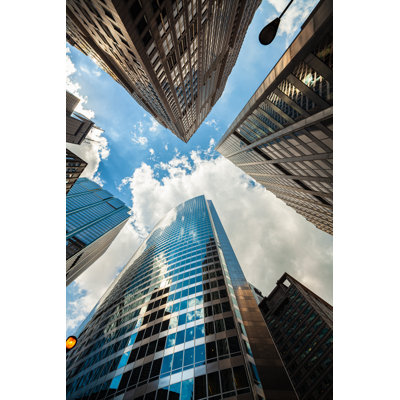 Urban Skyscrapers by RAUL RODRIGUEZ - Wrapped Canvas Print