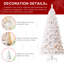 Johvan Pre-Lit White Pine Christmas Tree with LED Twinkling Lights-1895177866