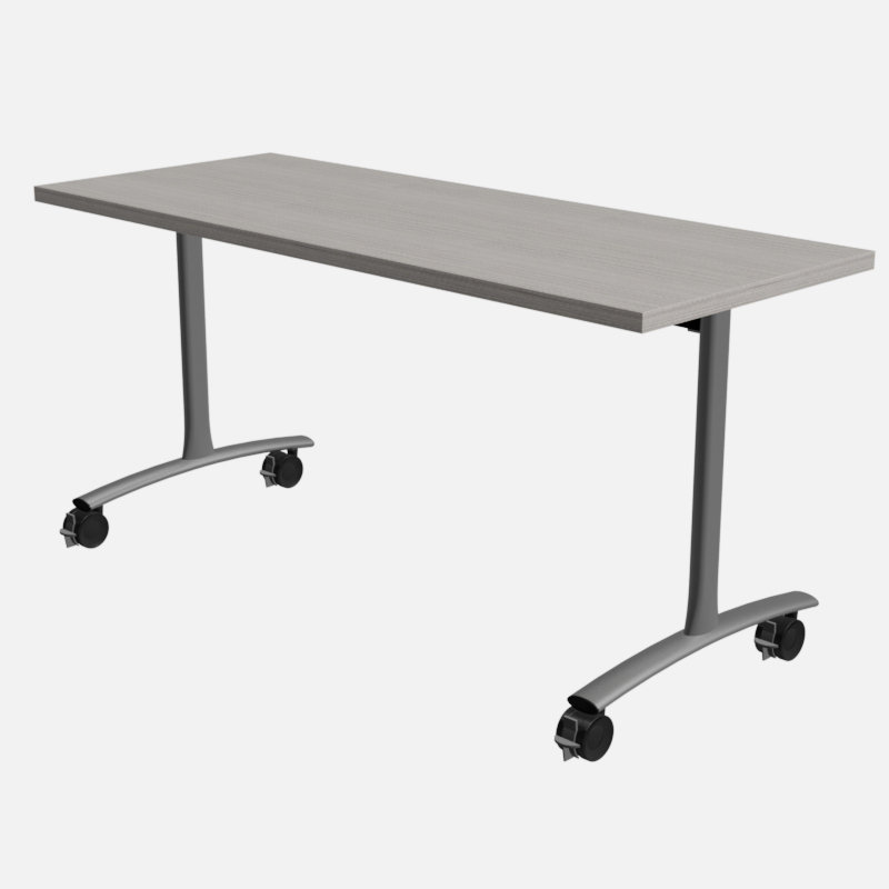 Table de formation Gard Ultra Flip avec roulettes, H 29 po x l 72 po x P 24 po, Motif dévié Château