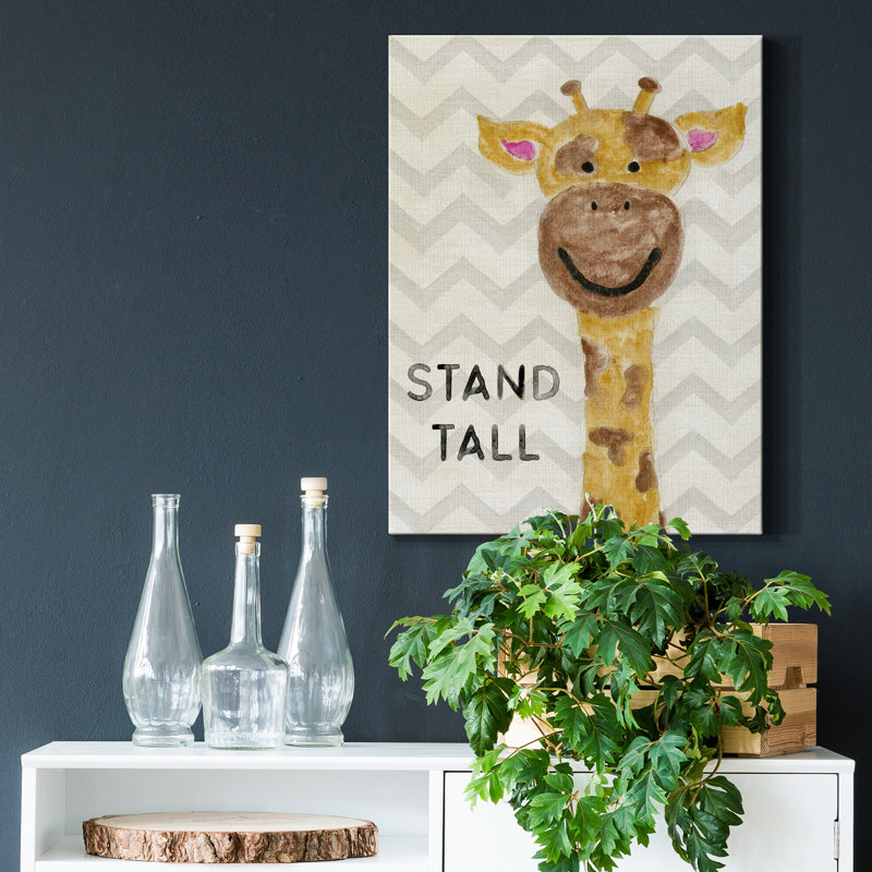 «Safari Stand Tall» par Natalie Carpentieri, reproduction d'art sur toile tendue, H 20 po x l 16 po x P 1 po