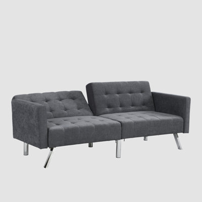 Sofa Bed Convertible Folding Lounge Couch Loveseat Sleeper Sofa Armrests by Ebern Designs