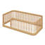 Structure de lit en bois avec clôture-1026397126